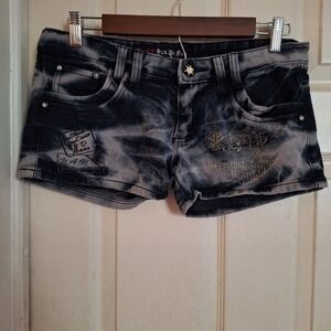 Dan Bi Aue tie-die  distressed shorts waist size 30